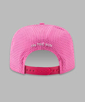 Pink Perforated "On The Run II" High Crown Hat