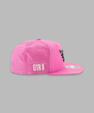 Perforated Pink "On The Run II" High Crown 9Fifty Snapback Hat