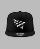 Perforated Black "On The Run II" High Crown 9Fifty Snapback Hat